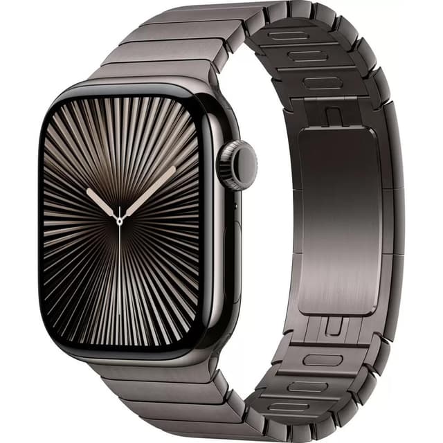 Умные часы Apple Watch Series 10 42 мм (титановый корпус, сланец/сланец, стальной ремешок)
