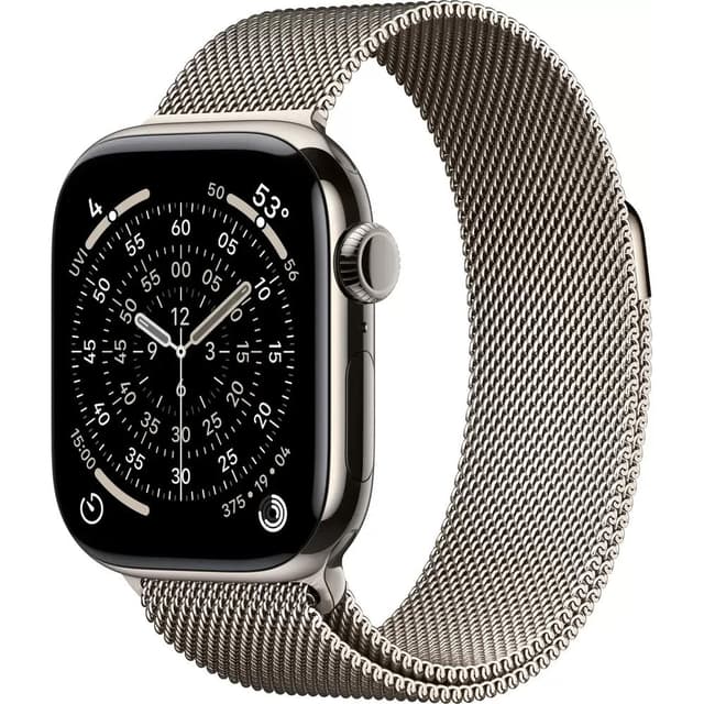 Умные часы Apple Watch Series 11 LTE 42 мм (титановый корпус, природный/природный, миланская петля)