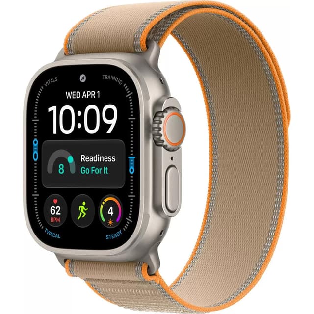 Умные часы Apple Watch Ultra 4 LTE 49 мм (титановый корпус, природный/песочный, нейлоновый ремешок размера S/M)