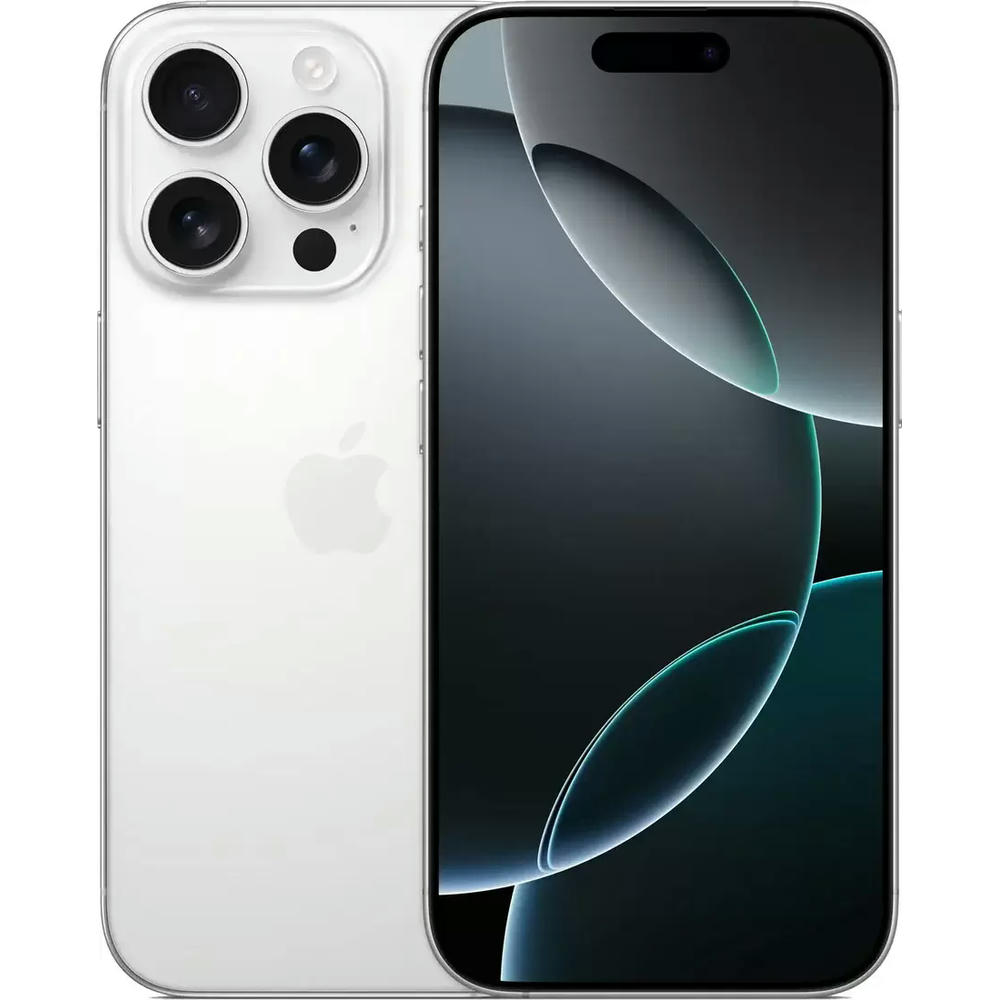 Смартфон Apple iPhone 16 Pro Max Dual eSim 256GB (белый титан)