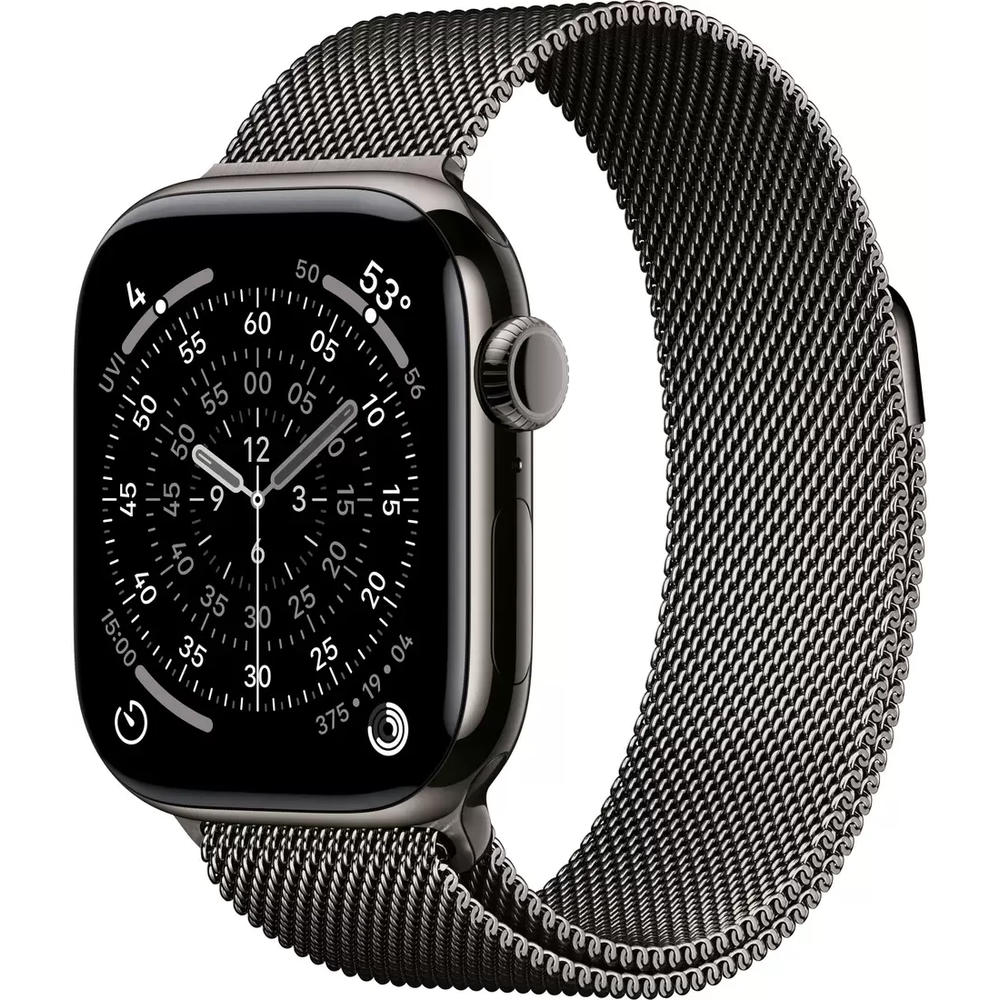 Умные часы Apple Watch Series 11 LTE 42 мм (титановый корпус, сланец/сланец, миланская петля)