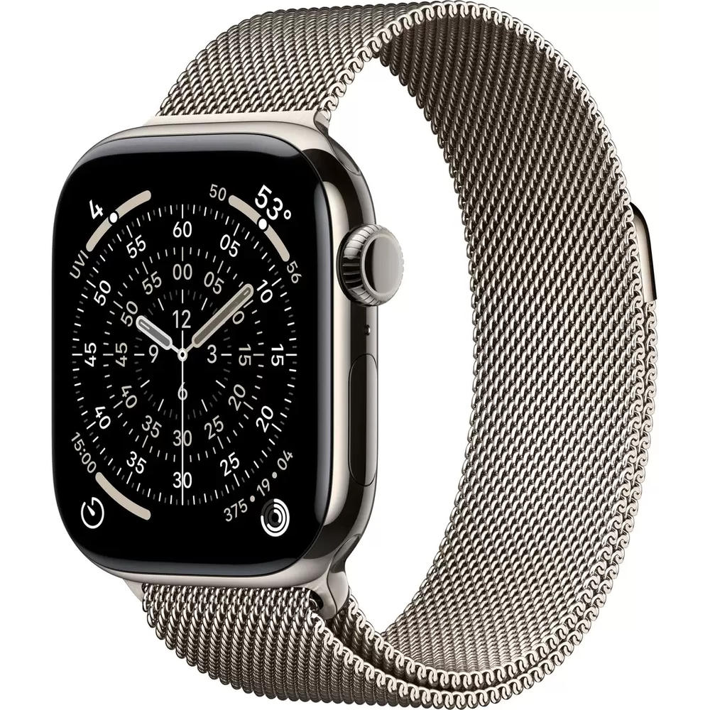Умные часы Apple Watch Series 11 LTE 42 мм (титановый корпус, природный/природный, миланская петля)