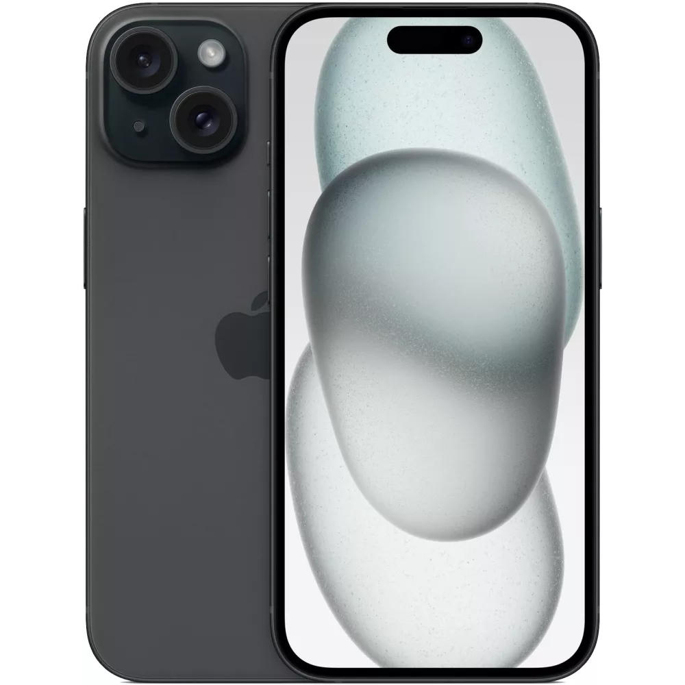 Смартфон Apple iPhone 15 eSIM 128GB (черный)