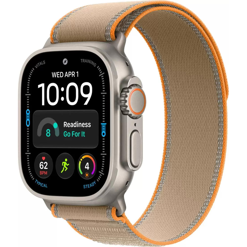 Умные часы Apple Watch Ultra 4 LTE 49 мм (титановый корпус, природный/песочный, нейлоновый ремешок размера S/M)