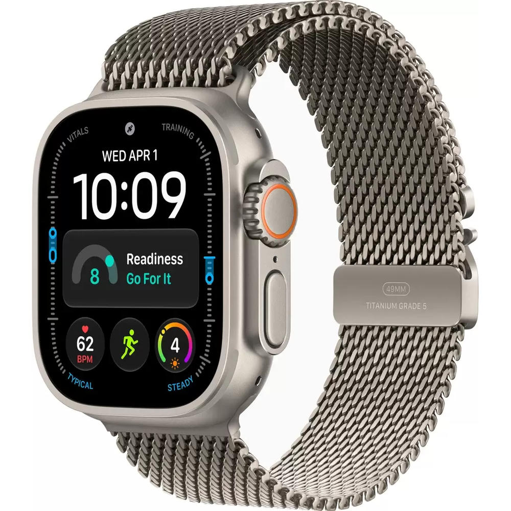 Умные часы Apple Watch Ultra 4 LTE 49 мм (титановый корпус, природный/природный, миланская петля L)
